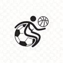 球速体育品牌Logo，蓝色闪电与足球融合的立体图标